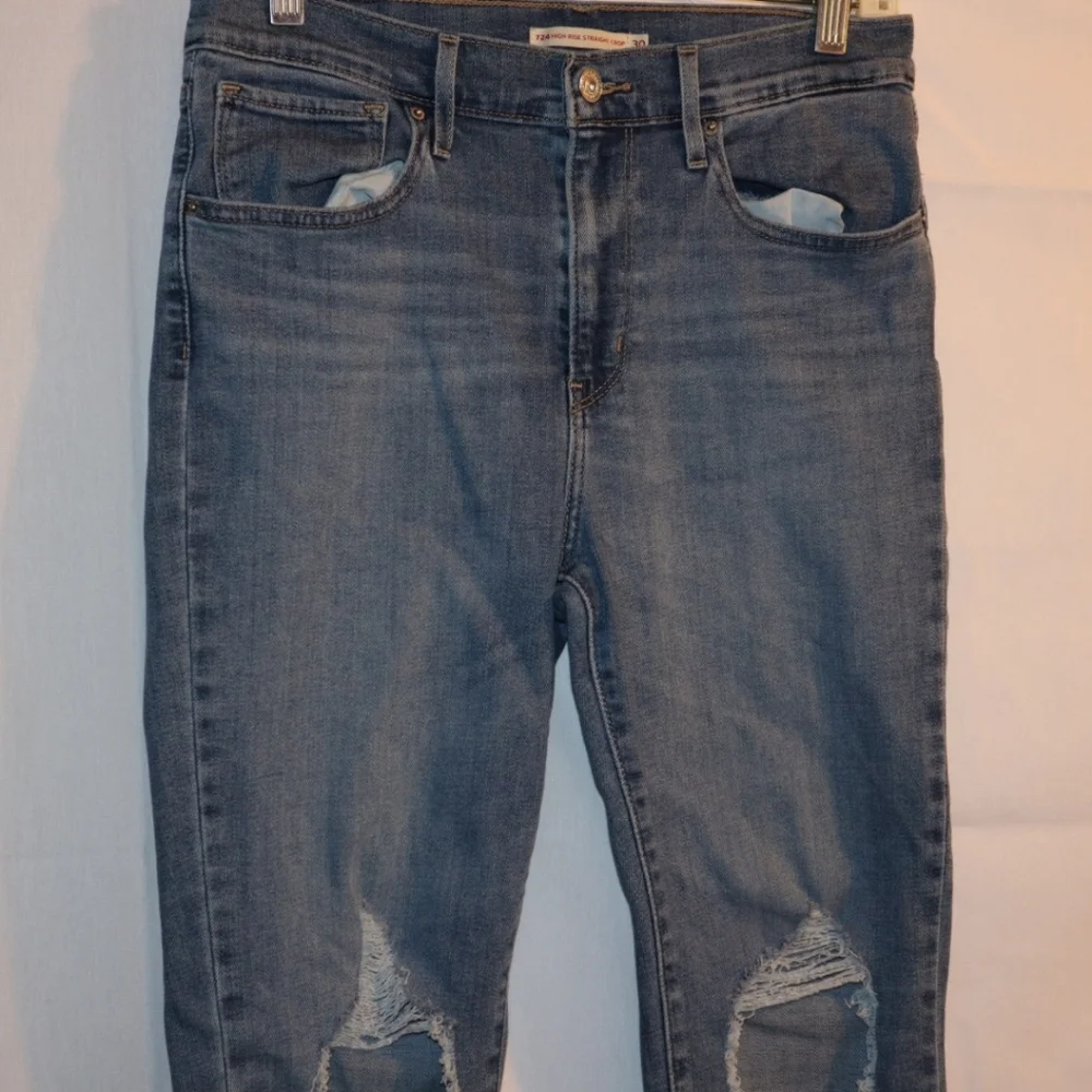 Levi's 724 High Rise Slim Straight Cropped Women's Jeans Size 30‎ X26